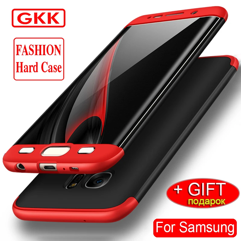 

NEW GKK Fashion Shell For Samsung Galaxy S8 Plus NOTE 8 S6 S7 edge 360 Full Protective 3in1 Hard PC Case Cover Shockproof Gift