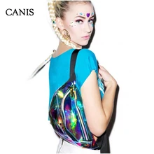 Новая поясная Сумка Многофункциональная Паровая панк модная сумка Светоотражающая лазерная сумка на плечо Женская поясная сумка pochete