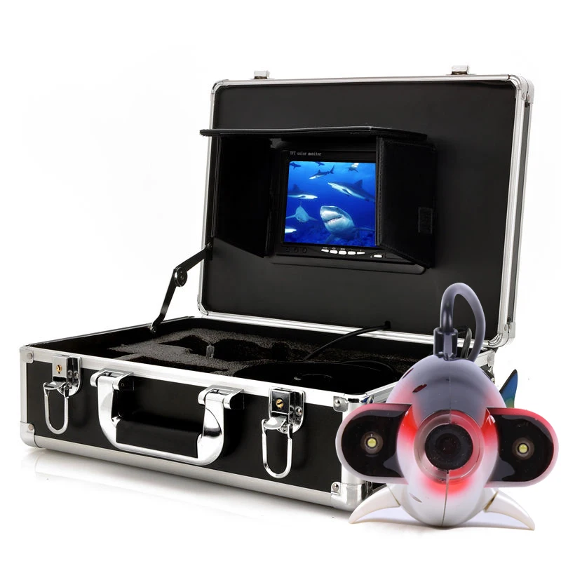 М 50 м подводный рыболокатор камера с 7 "ЖК-монитор подводный видео камера с 2 массисветодио дный ных огней