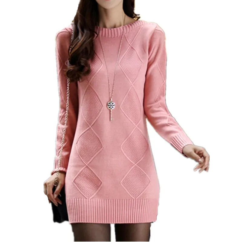 

Korea knitting women pullover sweater Long sleeve women sweater Autumn winter clothes New Tops warm fashion sweater female 2106