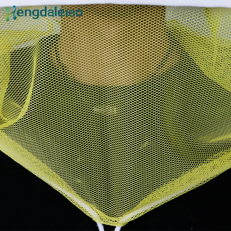 HDPH-002 Hot Sale Cotton One-piece Beekeeping Hat with Yellow Veil for Beekeeper