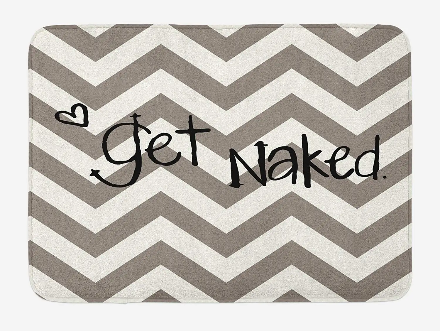 Цитата коврик для ванной получить голая фраза маленькое сердце на зигзаг фон