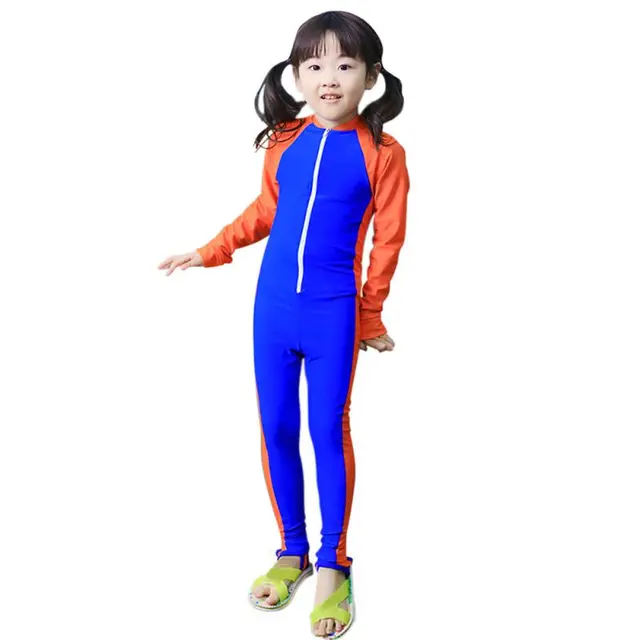 Cheap New Toddler Girls Wetsuits Long Sleeves Child One Piece Swimsuit Quick Dry Kids Swimwear Bathing Suits for Age 3-10Y Cheap New Toddler Girls Wetsuits Long Sleeves Child One Piece Swimsuit Quick Dry Kids Swimwear Bathing Suits for Age 3-10Y