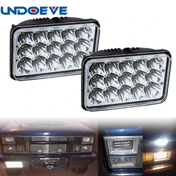 

Undoeve LED 5'' Square 4x6'' led headlight with hi/Low Beam 45W LED Driving light Lamps for Jeep Wrangler Trucks Motorcycle