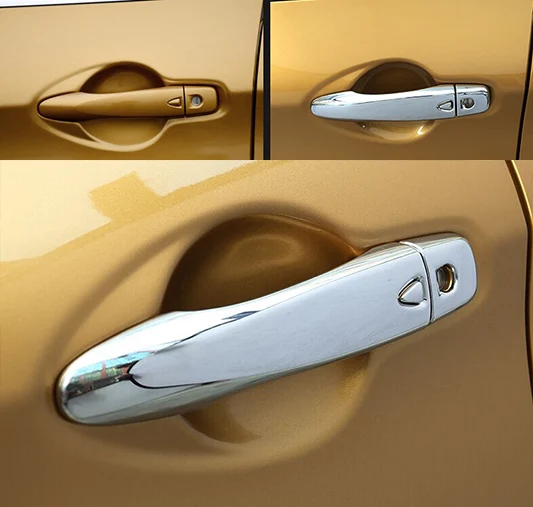 Аксессуары подходят для Nissan Qashiqai J11 хромированная дверная ручка крышка с умным ключом отверстие Заглушка Крышка отделка Молдинг