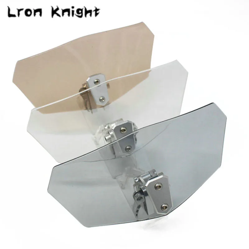 

For Motorcycle Adjustable Clip On Windscreen Windshield Extension Spoiler Wind Deflector Adjustable Lockable Moto