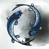 Tai Chi Fish Multicolor Animal Embroidered Patches for Clothing DIY Chinese Ethnic Tai Ji Lucky Design Patch Embroidery Applique ► Photo 1/6