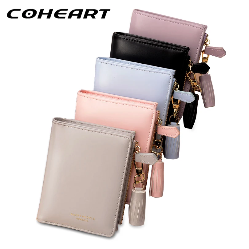 Кошелек COHEART Женский из искусственной кожи на молнии|tassel wallet|designer leather walletleather