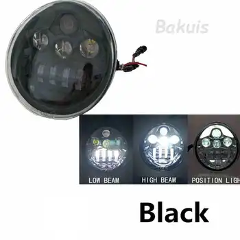 

1PCS(Black) LED Headlight For motor Davidson VRSCA V-Rod VRod Motorcycle Aluminum Headlight