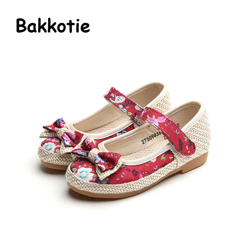 

Bakkotie 2017 Fashion Baby Spring Autumn Mary Jane Princess Children Casual Bow Embroider Shoe Kid Brand Toddle Flower Flat Girl