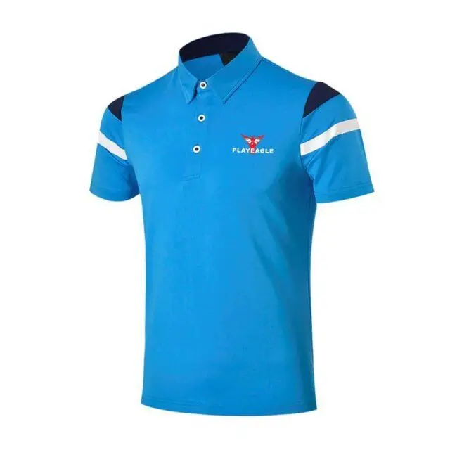 PLAYEAGLE мужская летняя дышащая быстросохнущая рубашка поло для гольфа футболки с короткими рукавами верхняя одежда для гольфа футболка спортивная "Футбольный клуб №6"