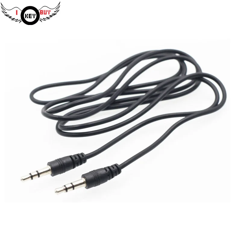 

I Key Buy 50cm 3.5MM Male To Male Computer Audio Cable Speaker MP3 Small Speakers Computers Cell Phones Nickel Plating Black