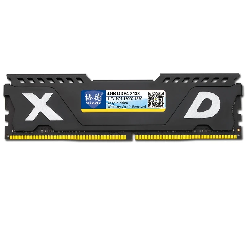 Xiede настольный компьютер оперативная память модуль Ddr4 2133 Pc4-17000 288Pin Dimm 2133 МГц с радиатором для Amd/Inter