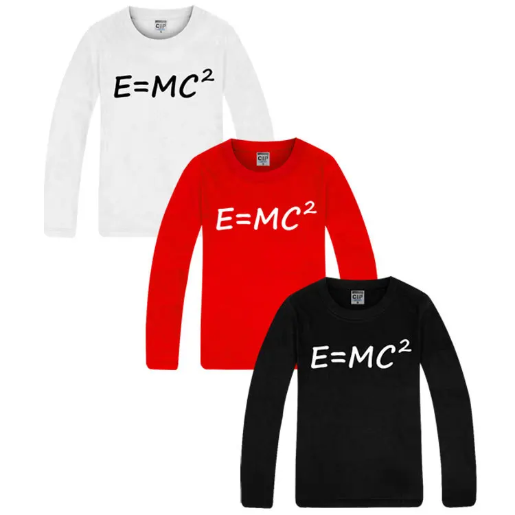 ZOGAA Albert Einstein's Evolutionary Mass Energy Formula E=mc^2 Polytechnic Men's Long Sleeve Cotton boyfriend gift | Мужская
