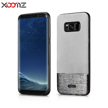 

XOOMZ Splicing Brilliant PU Leather Phone Case For Samsung Galaxy S8 Plus Business Retro Back Case Cover For Samsung S8 5.8"