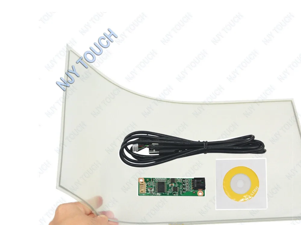 

17inch 4 Wire Film to Film Touch Screen Panel 355x288mm USB Controller Kit for Monitor XP W7