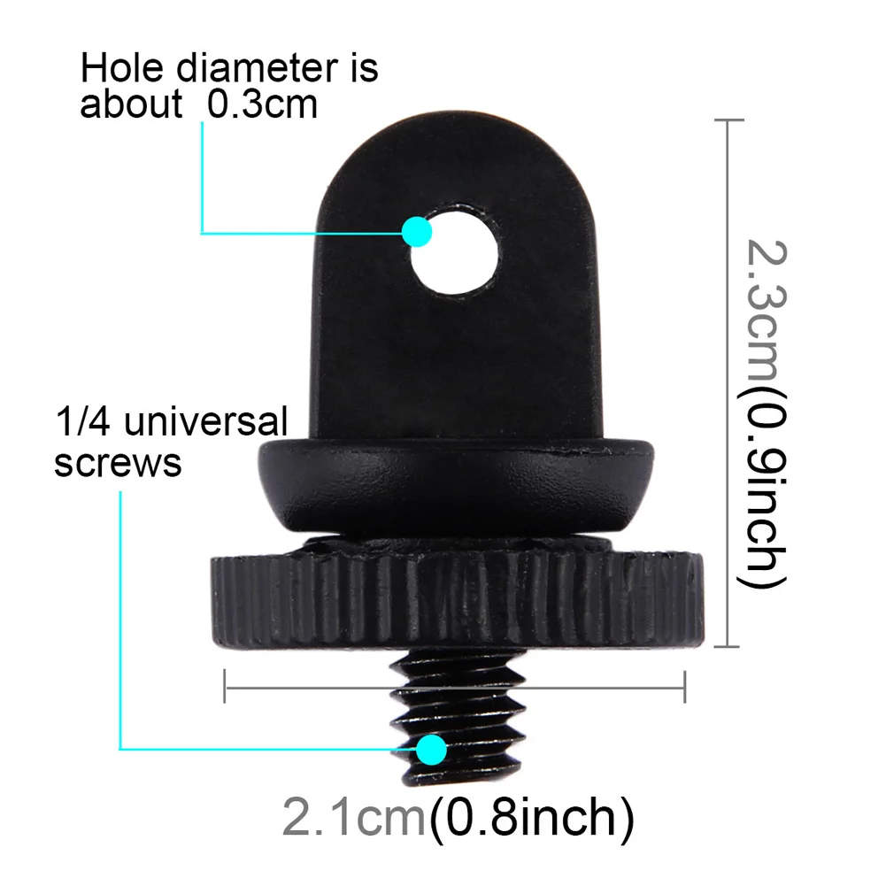 2 шт./компл. 1/4 преобразования штатива-трипода Камера Резьбовая оправа для Go Pro Универсальная