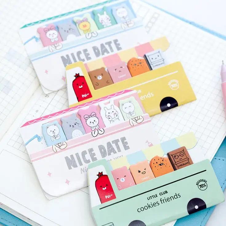 

Nice Day Cookies Friends Memo Pad N Times Sticky Notes Escolar Papelaria School Supply Bookmark Label