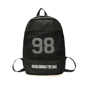 

2019 New Nylon Mesh Solid Color Backpack Fashion Trend Unisex Bag Large Capacity Waterproof Outdoor Travel Bags Mochila Feminina