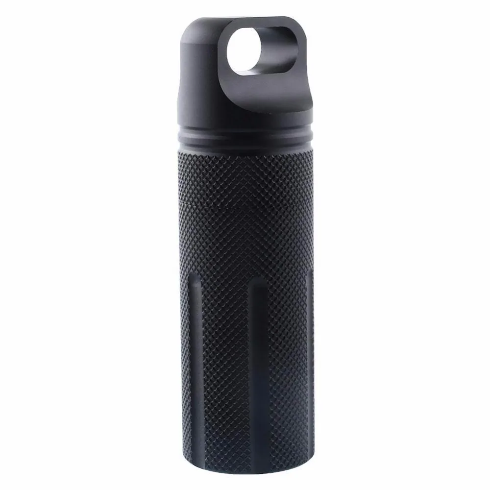Portable Survival EDC Capsule Seal Drinking Bottle Case Container
