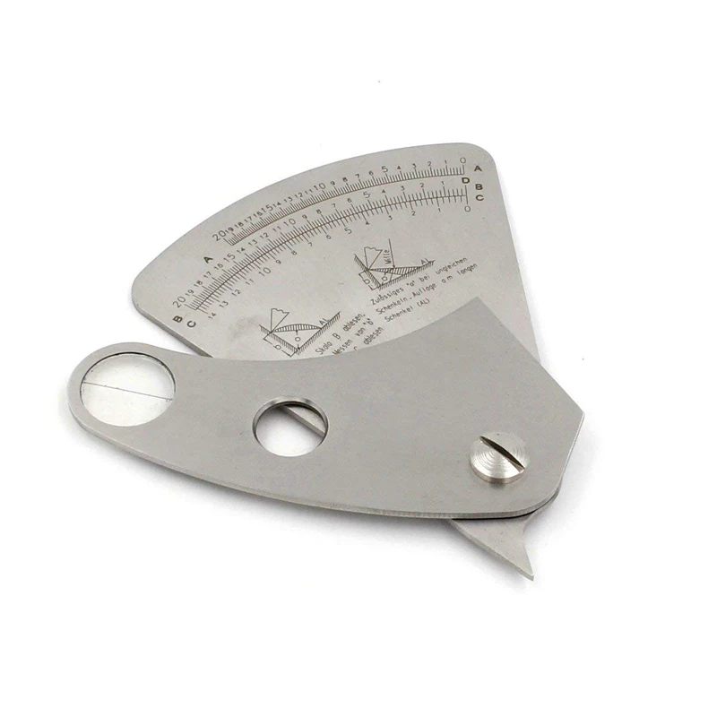 

Stainless Steel Fan Shaped Welding Gauge Weld Leg Length Fillet Height Gage Inspection Tool Metric Welding Inspection Caliper