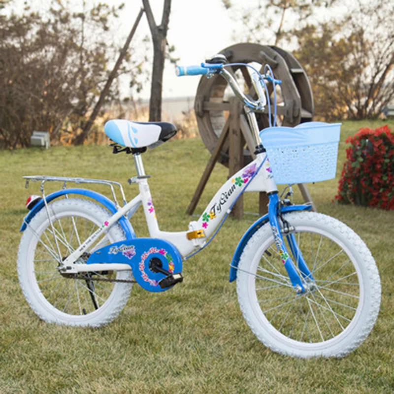 

New Children's Folding Bicycle 22-inch Princess Dot Student Bicycle Foldable