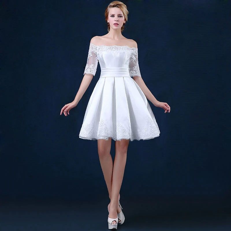 CEEWHY Vestidos Dama de Honor белое свадебное платье элегантные платья подружки невесты Короткие платья для женщин Festa de Casamento