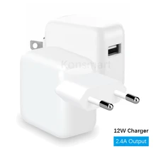 2.4A Быстрая зарядка 12 Вт Евро USB зарядное устройство для iPhone 7 8 Plus XR XS iPad Mini Air Pro Android телефон планшеты США AU адаптер питания стандарта Великобритании