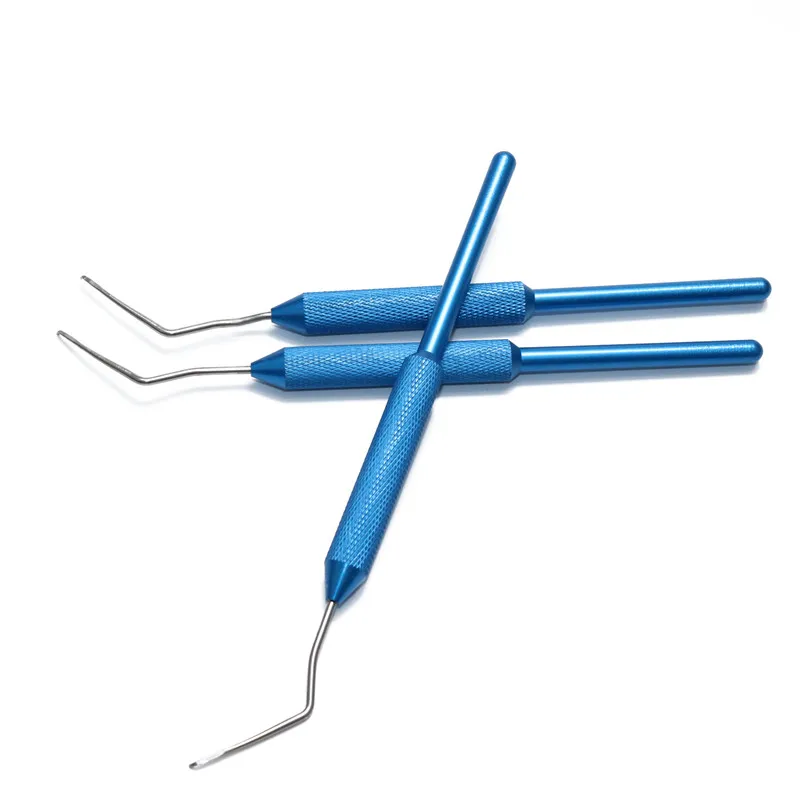 

2 pcs Stainless Steel Move Bee Worms Needle Blue Beekeeping Tools Queen Rearing System Durable Bee Transferring Equipment