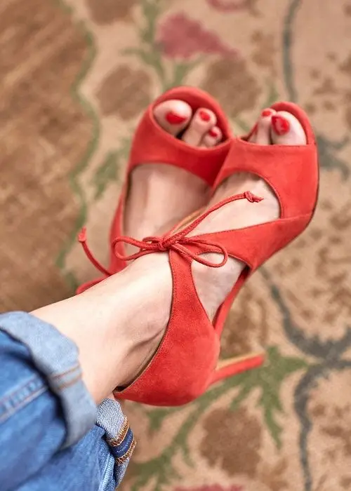 

hand-made New-style suede European and American hollow cross-strap high-heeled sandals, women's sandals, sexy sandals