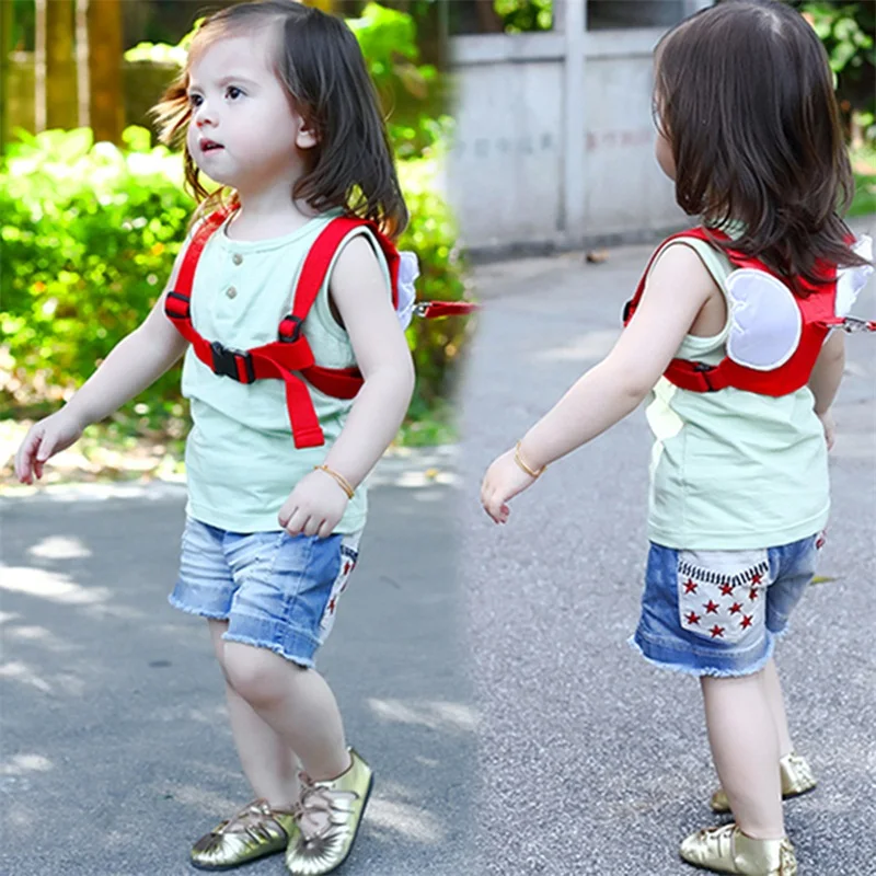 

Harnesses & Leashes Anti-lost Child Harness Leash With Angel Wings Baby Walking Assistant Backpack on Leash For 8-20 Months Baby