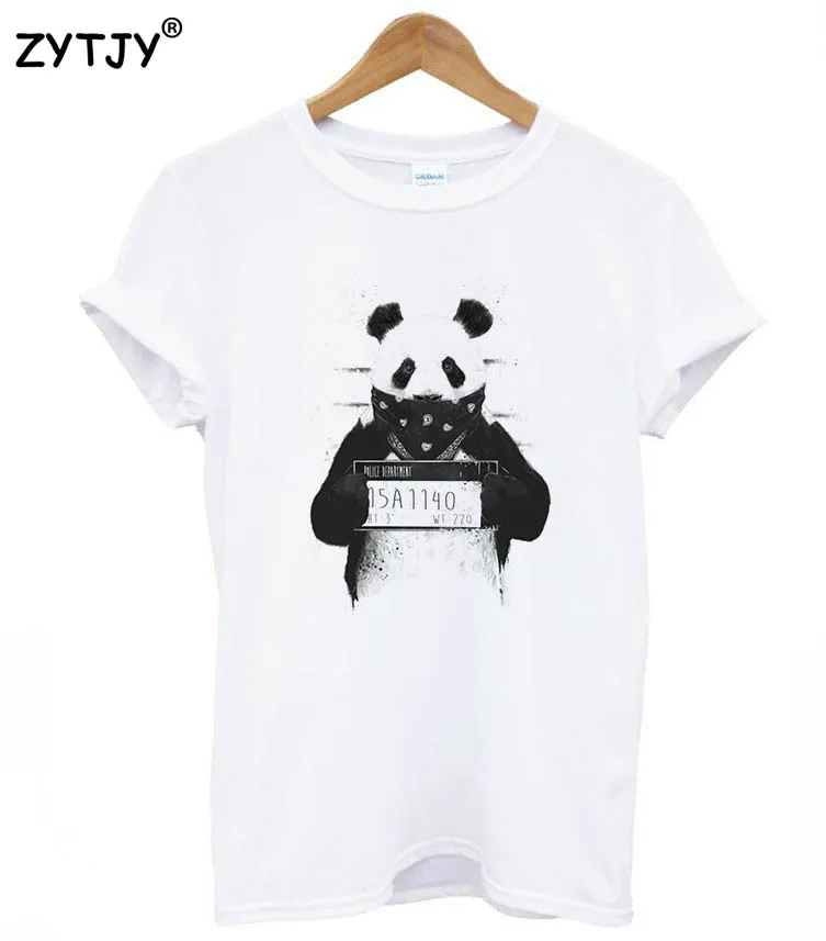 

mugshot bad panda Print Women tshirt Cotton Casual Funny t shirt For Lady Top Tee Hipster Tumblr Drop Ship Z-967