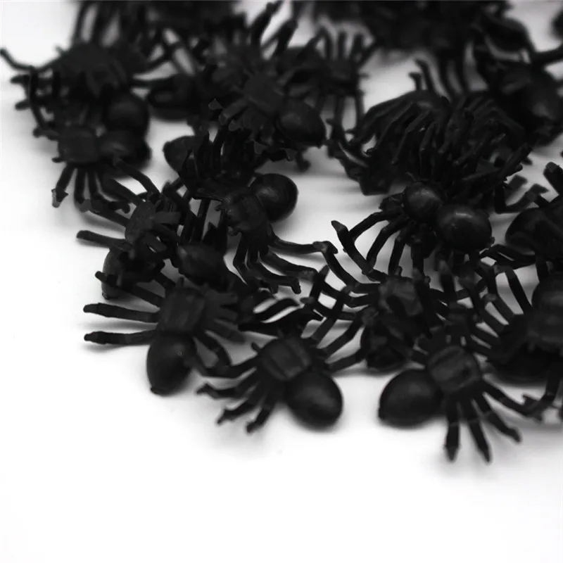 Cosplay&ware 50pcs Plastic Black Spider Trick Toy Halloween Haunted Prop Decorations Christmas Children’s Day -Cosplayware Store HTB1 WP1XOfrK1RjSspbq6A4pFXam.jpg