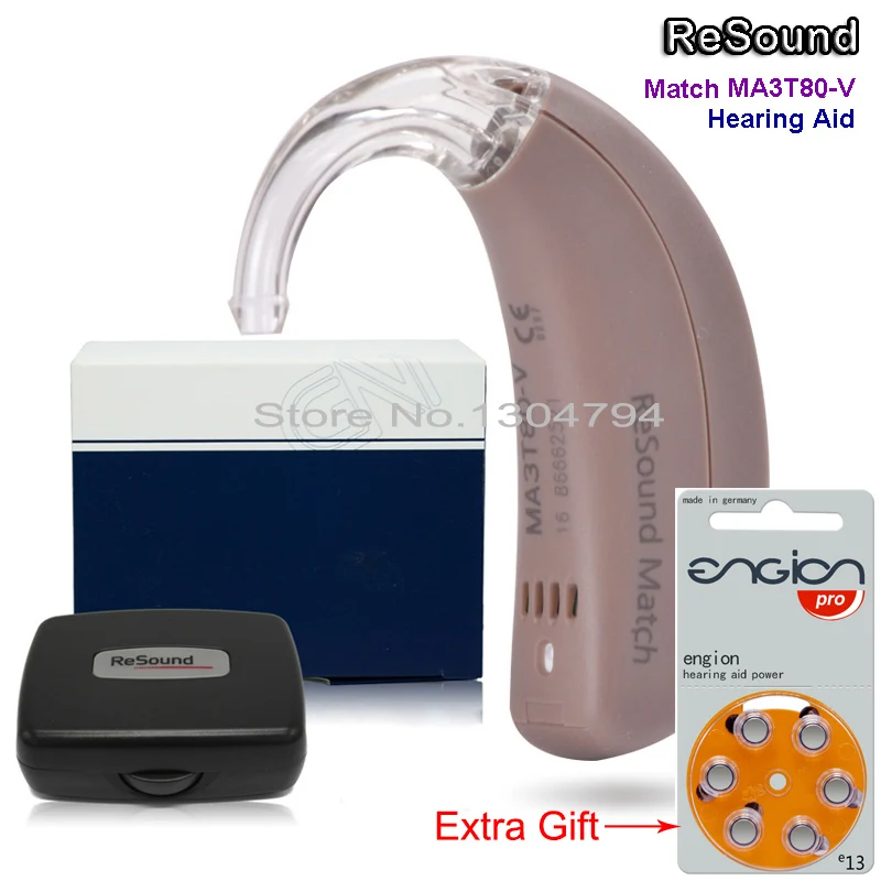 GN ReSound match High Power BTE Digital Hearing Aid Aids MA3T80 V Mini