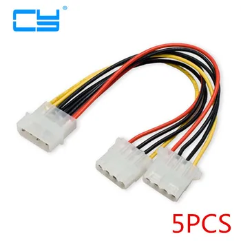 

5pcies/lot IDE 4p to dual IDE Y Splitter 10cm hard disk Power supply Extension Cable