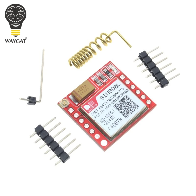 Самый маленький модуль SIM800L GPRS GSM карта MicroSIM Core BOard Quad-band ttl последовательный порт