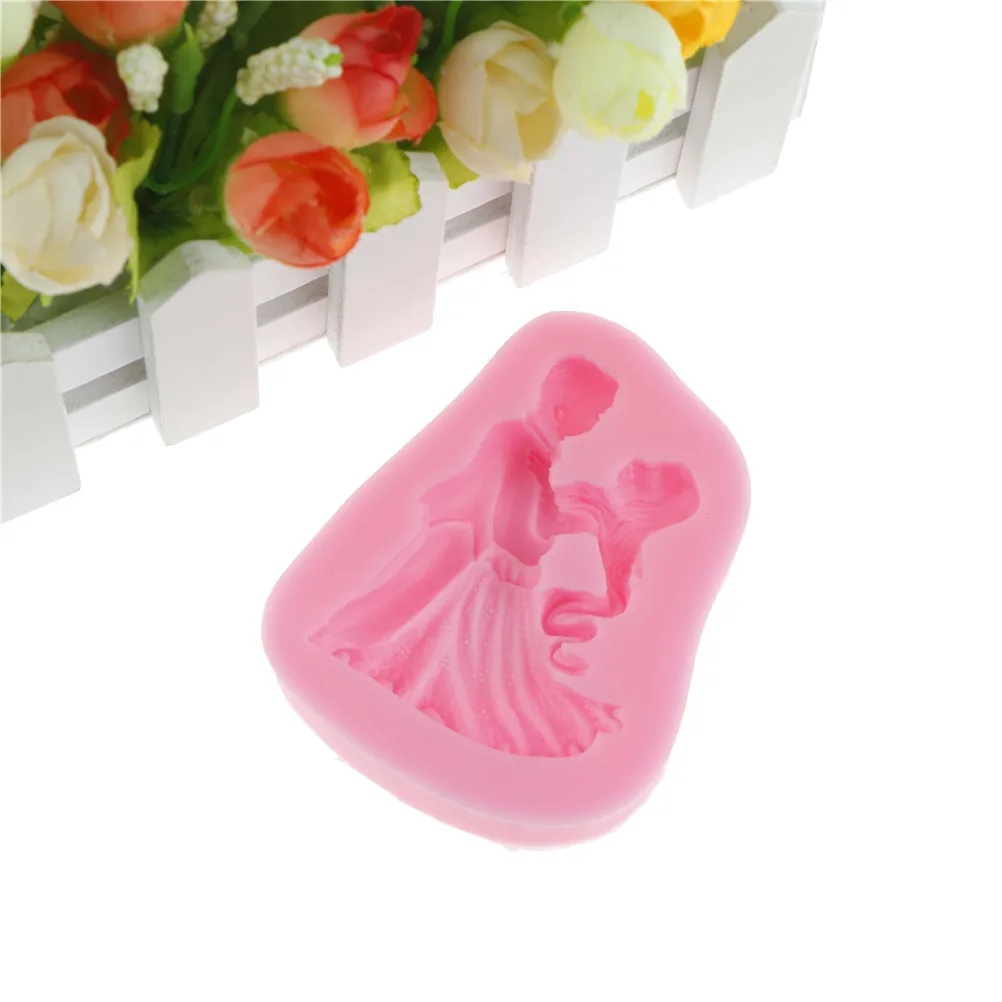3D Wedding Ceremony Couple Bride Groom Mold Silicone Mold Candle Molds Toolsin Cake Molds from