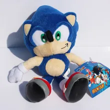 5pcs 9 23cm Blue Sonic the Hedgehog Stuffed Animals Plush Toys Soft Doll For Children Free