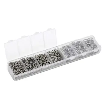 

1 Box Mixed Stainless Steel Open Jump Rings 4-10mm