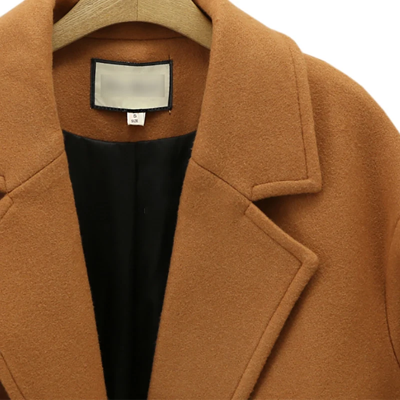 Wool Blends Women Jacket Coat 2018 Autumn Spring Work Office Jackets Plus Size Casual Long Sleeve Single Button Blazer Suit 3XL Wool Blends Women Jacket Coat 2018 Autumn Spring Work Office Jackets Plus Size Casual Long Sleeve Single Button Blazer Suit 3XL