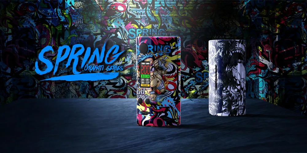 Clearance! Original Laisimo E3-3 200W Spring Box MODwith 1.0 inch OLED Screen Temperature Control Vaporizer Vape VS squonk Mod (2)