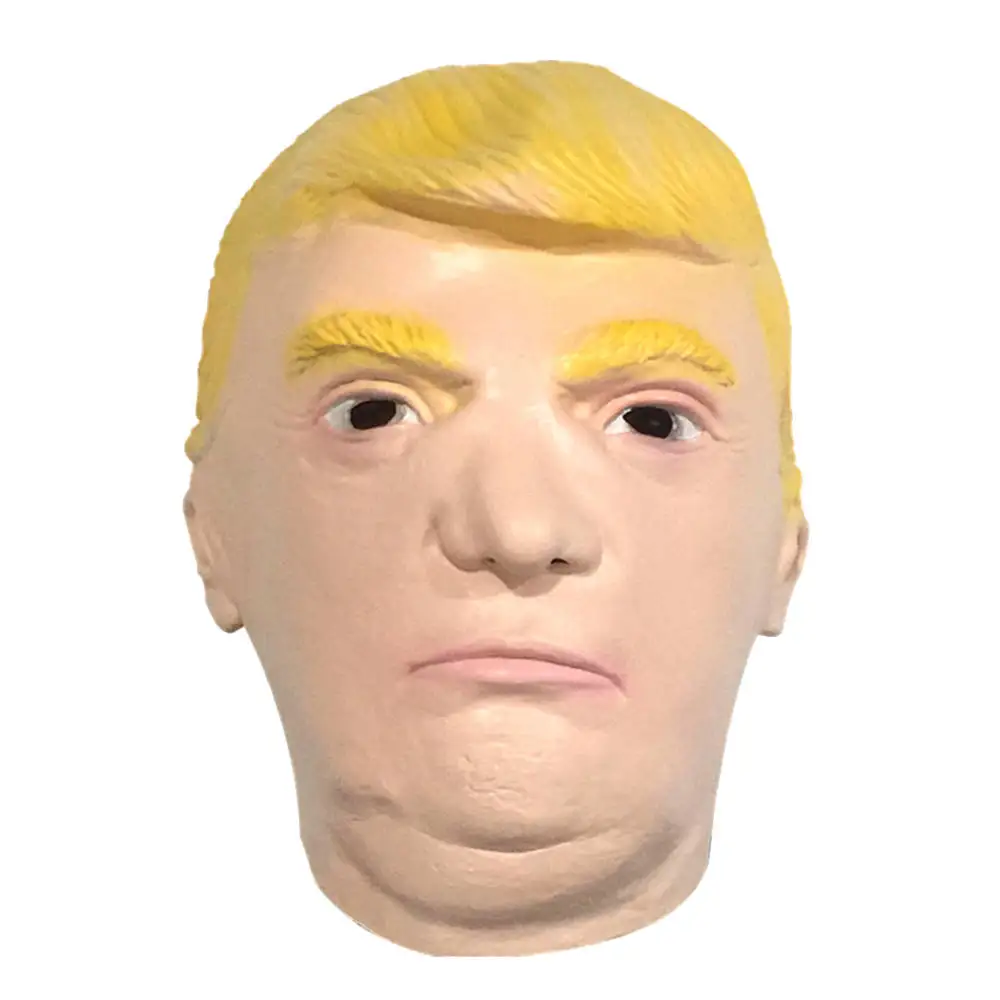 Костюм Дональда Трампа маска на Хэллоуин Реалистичная латексная маскарадная