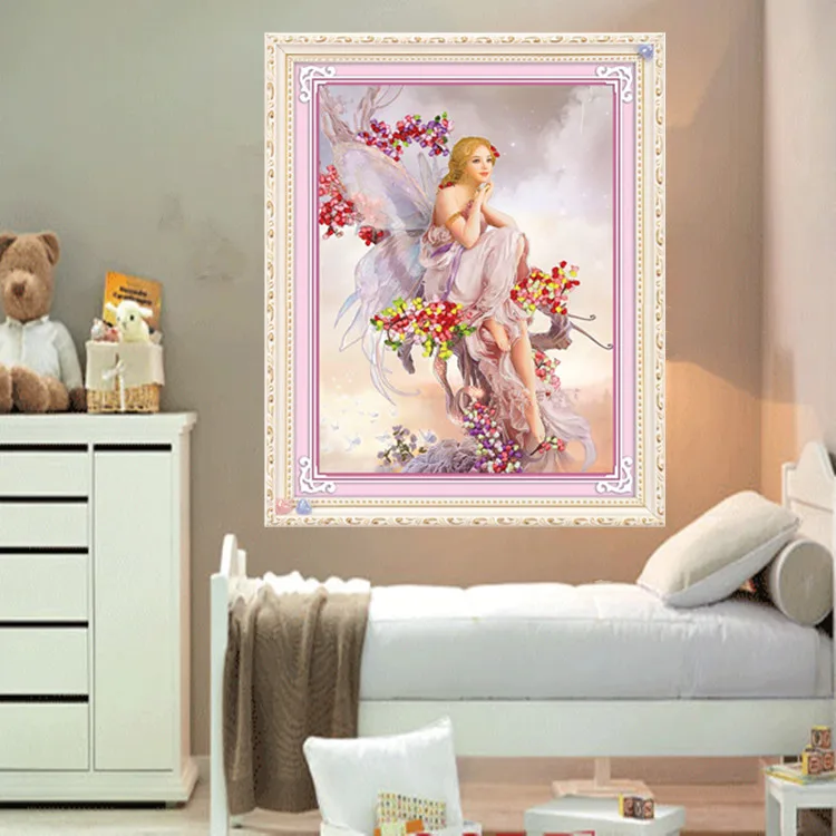 Новое поступление наборы с объемными лентами и цветочной вышивкой ручной работы