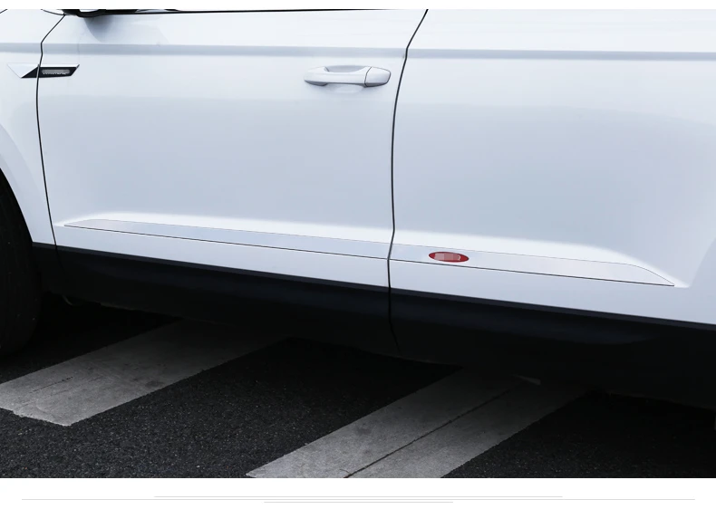 Для SKODA KAROQ-19 водонепроницаемый универсальный автомобильный боковой протектор двери бампер полосы-наклейки декоративные аксессуары для предотвращения столкновений