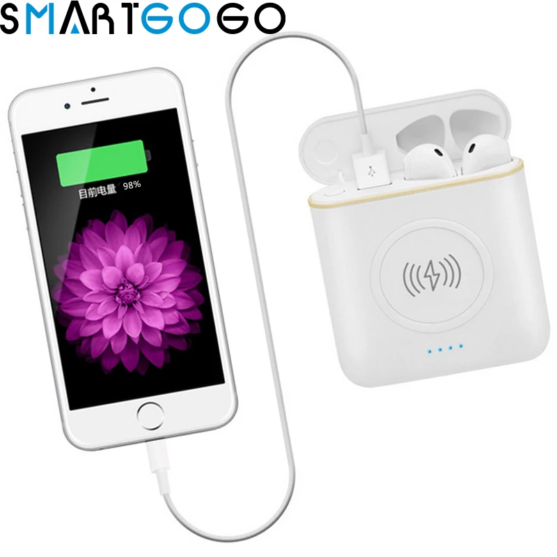 

XT6 3 in 1 Stereo Wireless Bluetooth TWS Earphone Headphone Charging Box Charger External Battery Pack Power Bank