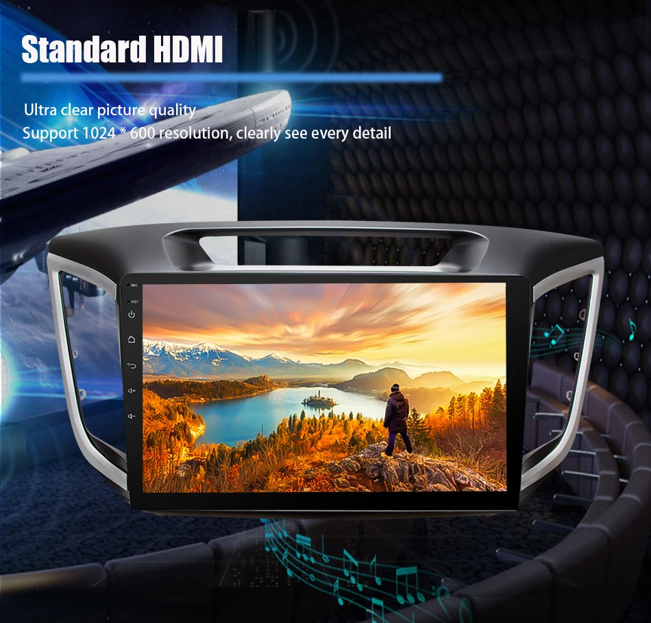 Discount Eunavi 4G+32G Octa 8 core android 9.0 car dvd for Hyundai Creta ix25 multimedia car radio gps navi PX6 Radio WIFi car stereo 21