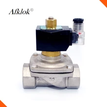 1,5 дюйма нормально открытый электромагнитный клапан DN40 220 В, 12 В, 24 В постоянного тока, Нержавеющая сталь 304 уплотнение epdm для сельского хозяйства Очистка воды