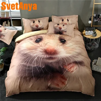 

Svetanya 3D Animal Mouse Printed Bedding Set (1pc Duvet Cover +2pc Pillowcase) US AU Multi-Size Bedlinen