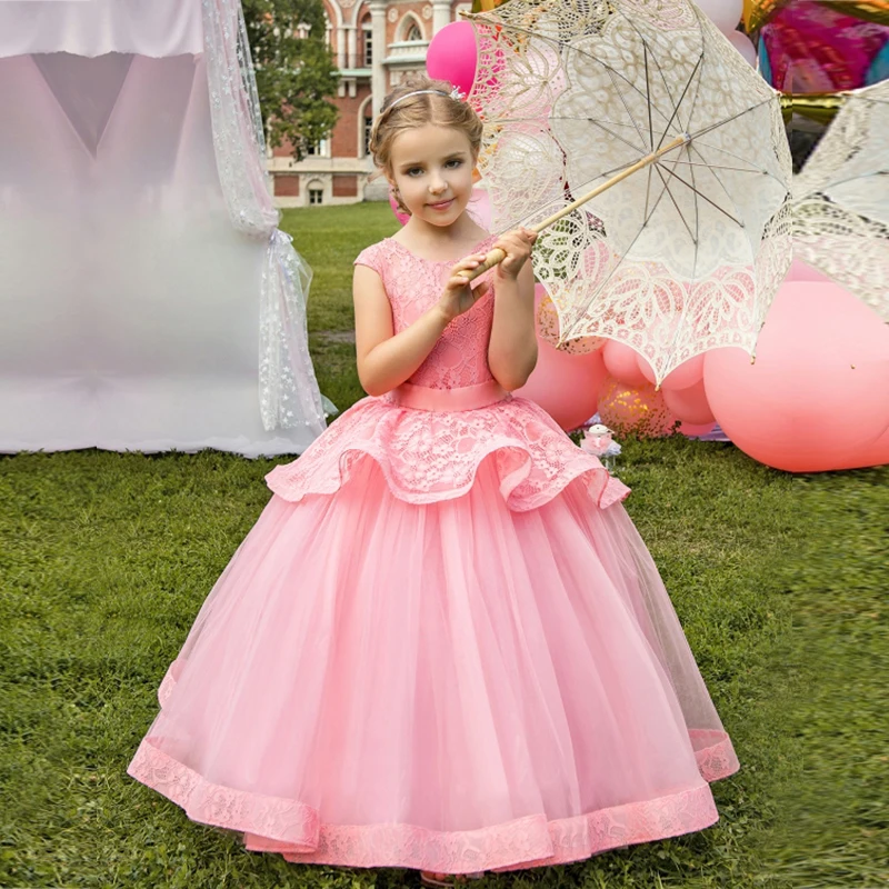 

Kids Dresses For Girls Birthday Party Teenage Girl Clothes Princess Formal Dress Flower Girl Wedding Prom First Communion Gown