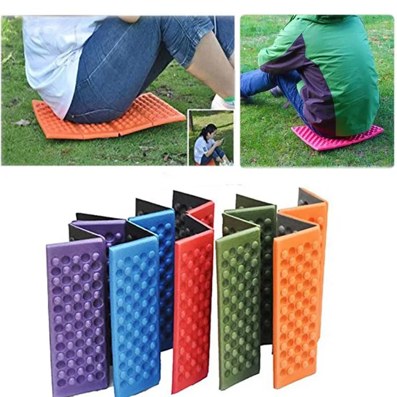Outdoor Park 2Pcs Insulated Sit Mat ioutdoor Folding Camping Mat Pad Oxford Cloth Waterproof Portable Seat Hiking Picnic Foldable Foam Cushion for Camping 